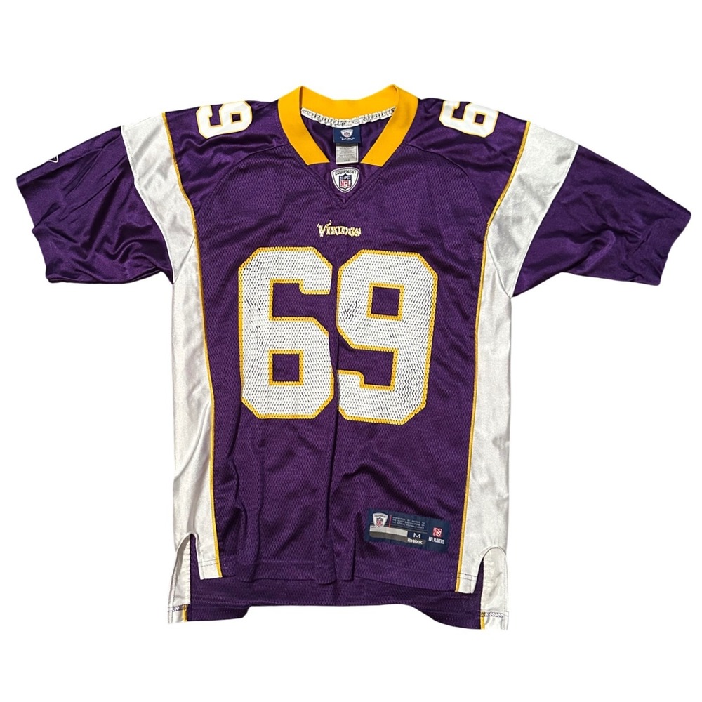 Reebok NFL Onfield Minnesota Vikings Jared Allen 69 Jersey Purple Mens Medium